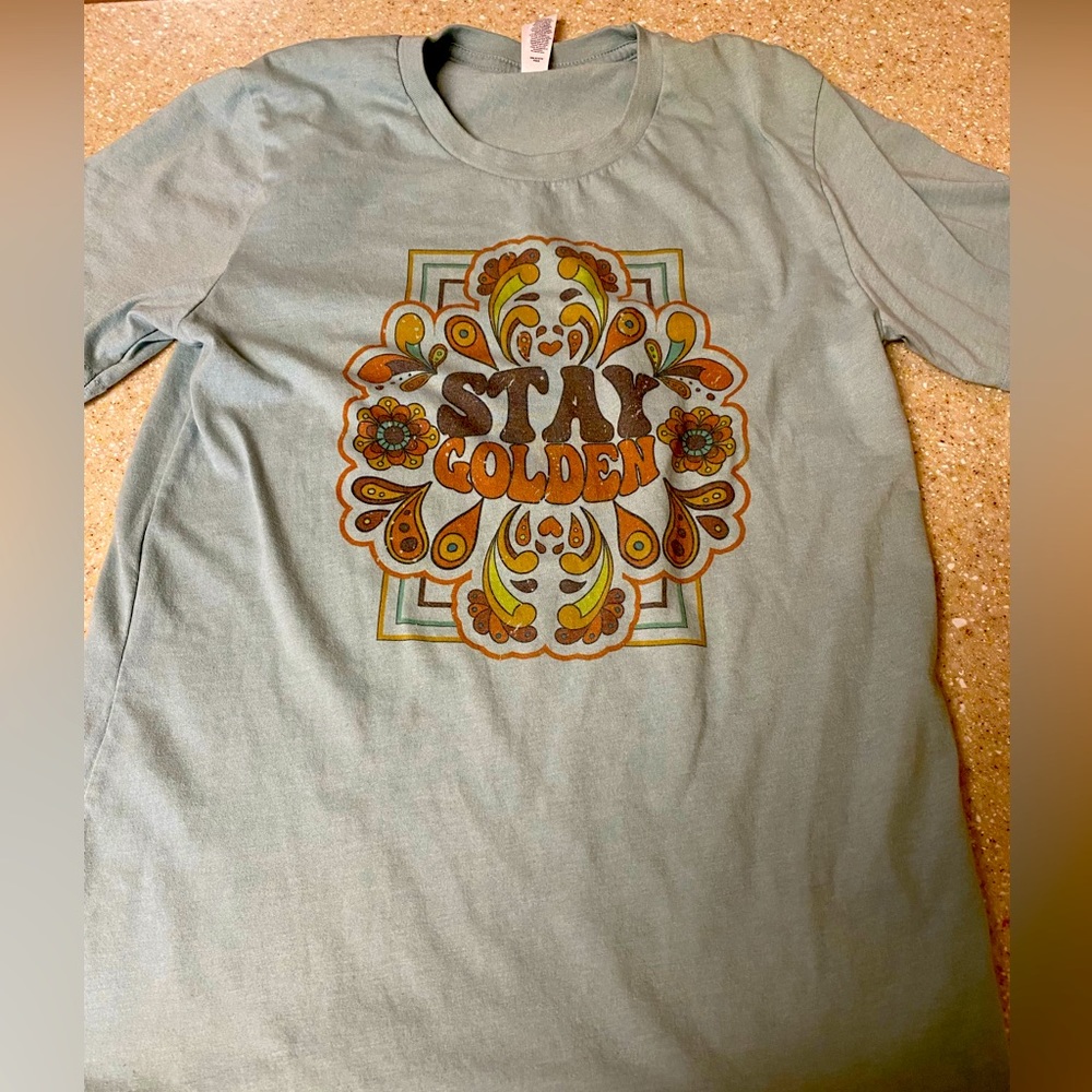 Ladies Small Stay Golden tshirt